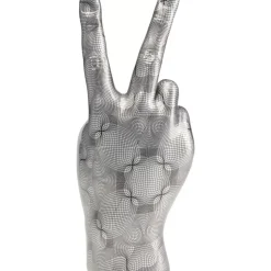 KARE Design Deko Hand Victory Grau- Deko & Geschenkartikel