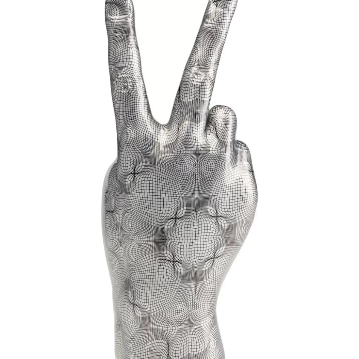 KARE Design Deko Hand Victory Grau- Deko & Geschenkartikel