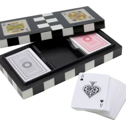 KARE Design Deko Karten Box Gamble (4/Tlg.)- Deko & Geschenkartikel