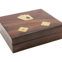 KARE Design Deko Karten Box Gamble Wood (7/Tlg.)- Deko & Geschenkartikel