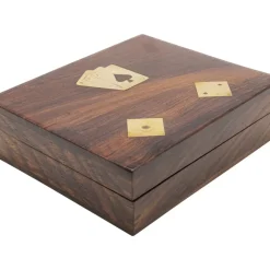 KARE Design Deko Karten Box Gamble Wood (7/Tlg.)- Deko & Geschenkartikel
