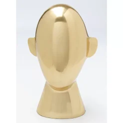 KARE Design Deko Objekt Abstract Face Gold 28Cm- Deko & Geschenkartikel