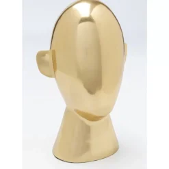 KARE Design Deko Objekt Abstract Face Gold 28Cm- Deko & Geschenkartikel