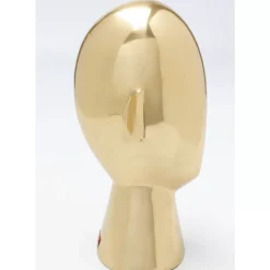 KARE Design Deko Objekt Abstract Face Gold 28Cm- Deko & Geschenkartikel