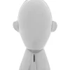 KARE Design Deko Objekt Abstract Face Silber 22Cm- Deko & Geschenkartikel