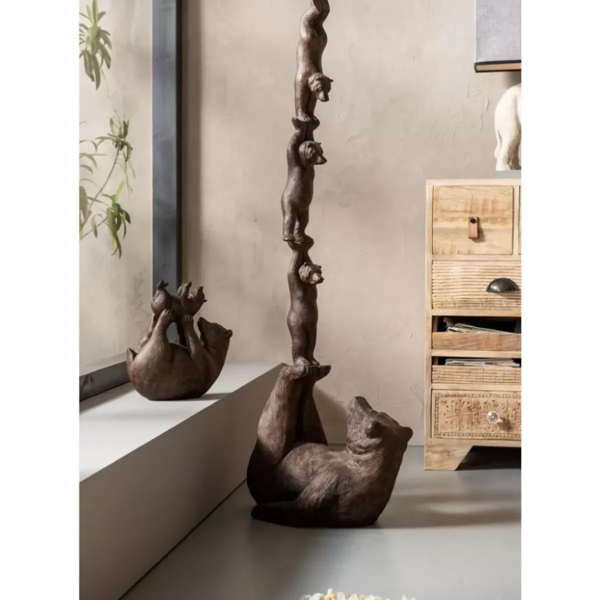 KARE Design Deko Objekt Artistic Bears Balance 121Cm- Deko & Geschenkartikel