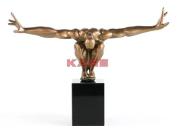 KARE Design Deko Objekt Athlet Bronze- Deko & Geschenkartikel