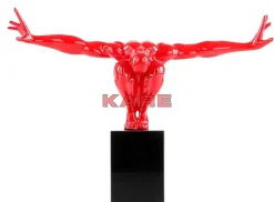 KARE Design Deko Objekt Athlet Rot- Deko & Geschenkartikel