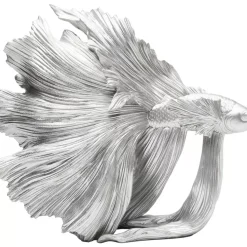 KARE Design Deko Objekt Betta Fish Silber Klein- Deko & Geschenkartikel