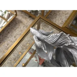 KARE Design Deko Objekt Betta Fish Silber Klein- Deko & Geschenkartikel