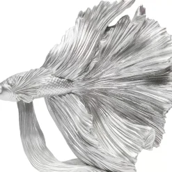 KARE Design Deko Objekt Betta Fish Silber Klein- Deko & Geschenkartikel