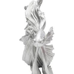 KARE Design Deko Objekt Betta Fish Silber Klein- Deko & Geschenkartikel