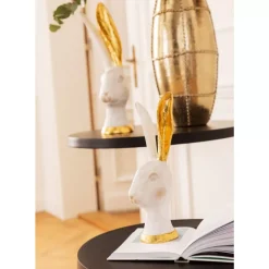 KARE Design Deko Objekt Bunny Gold 30Cm- Deko & Geschenkartikel