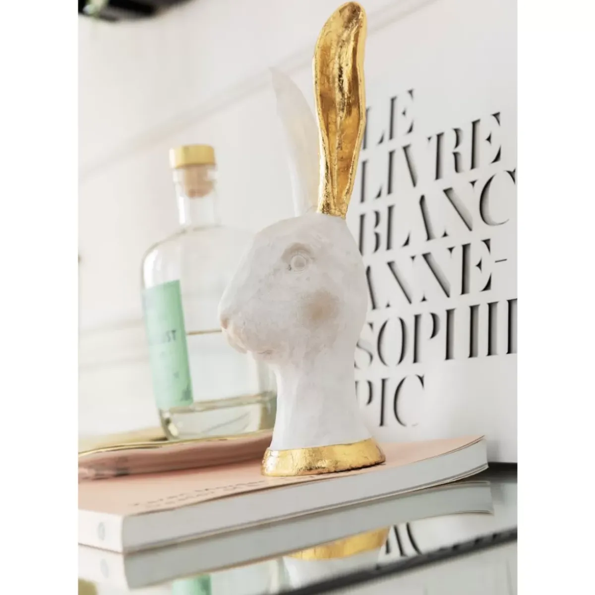 KARE Design Deko Objekt Bunny Gold 30Cm- Deko & Geschenkartikel