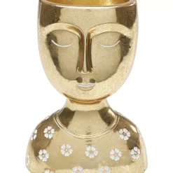 KARE Design Deko Objekt Daisy Head Gold 19Cm- Deko & Geschenkartikel