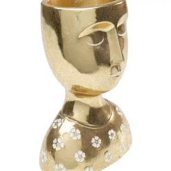 KARE Design Deko Objekt Daisy Head Gold 19Cm- Deko & Geschenkartikel