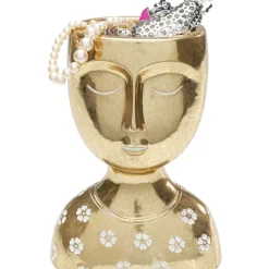 KARE Design Deko Objekt Daisy Head Gold 19Cm- Deko & Geschenkartikel