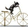 KARE Design Deko Objekt Dog With Bicycle- Deko & Geschenkartikel