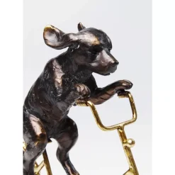 KARE Design Deko Objekt Dog With Bicycle- Deko & Geschenkartikel