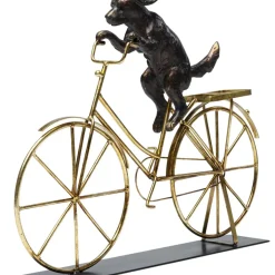 KARE Design Deko Objekt Dog With Bicycle- Deko & Geschenkartikel
