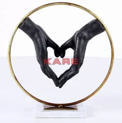 KARE Design Deko Objekt Elements Heart Hand 33,5Cm- Deko & Geschenkartikel