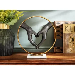 KARE Design Deko Objekt Elements Heart Hand 33,5Cm- Deko & Geschenkartikel