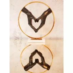 KARE Design Deko Objekt Elements Heart Hand 33,5Cm- Deko & Geschenkartikel