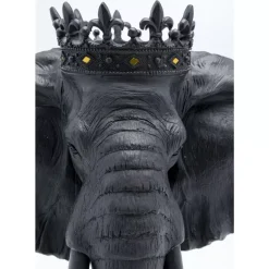 KARE Design Deko Objekt Elephant Royal Schwarz 57Cm- Deko & Geschenkartikel