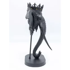 KARE Design Deko Objekt Elephant Royal Schwarz 57Cm- Deko & Geschenkartikel