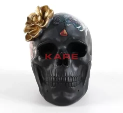 KARE Design Deko Objekt Flower Skull 22Cm- Deko & Geschenkartikel