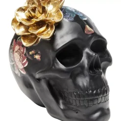KARE Design Deko Objekt Flower Skull 22Cm- Deko & Geschenkartikel