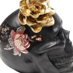 KARE Design Deko Objekt Flower Skull 22Cm- Deko & Geschenkartikel