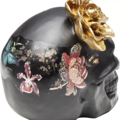 KARE Design Deko Objekt Flower Skull 22Cm- Deko & Geschenkartikel