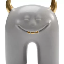 KARE Design Deko Objekt Funny Teeth Grau 15Cm- Deko & Geschenkartikel