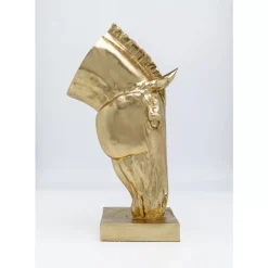 KARE Design Deko Objekt Horse Face Gold 72Cm- Deko & Geschenkartikel