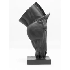 KARE Design Deko Objekt Horse Face Schwarz 57Cm- Deko & Geschenkartikel