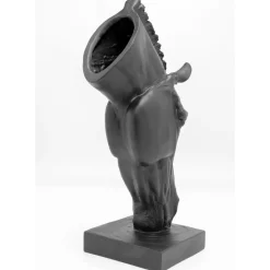 KARE Design Deko Objekt Horse Face Schwarz 72Cm- Deko & Geschenkartikel