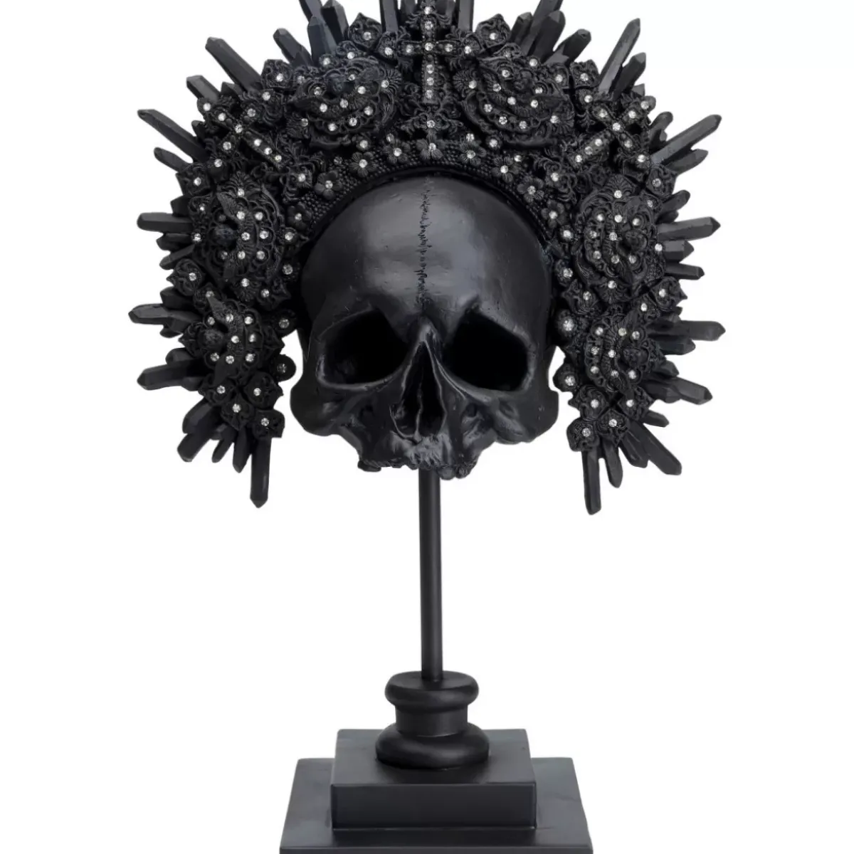 KARE Design Deko Objekt King Skull Schwarz- Deko & Geschenkartikel