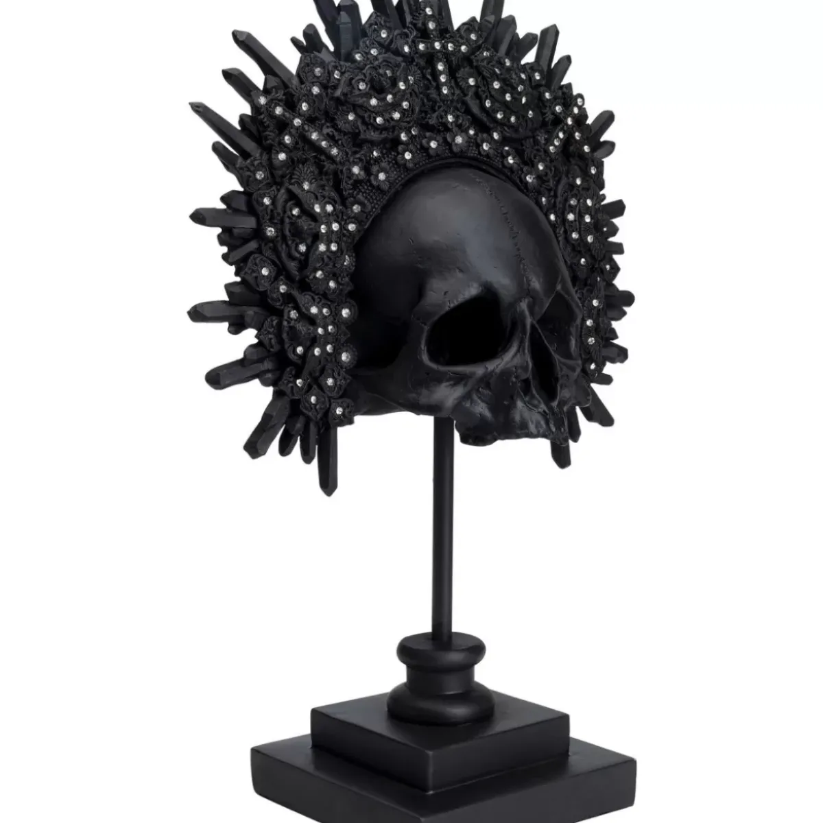 KARE Design Deko Objekt King Skull Schwarz- Deko & Geschenkartikel
