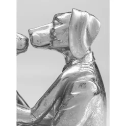 KARE Design Deko Objekt Kissing Rabbit And Dog Silber- Deko & Geschenkartikel