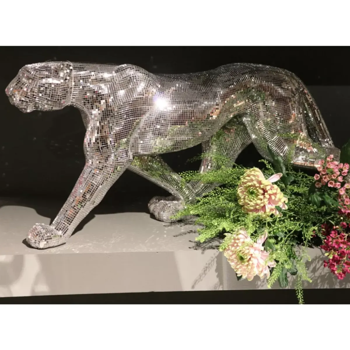 KARE Design Deko Objekt Leopard Mosaic 95Cm- Deko & Geschenkartikel