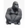 KARE Design Deko Objekt Monkey Gorilla Side Medium Schwarz- Deko & Geschenkartikel