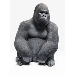 KARE Design Deko Objekt Monkey Gorilla Side Medium Schwarz- Deko & Geschenkartikel