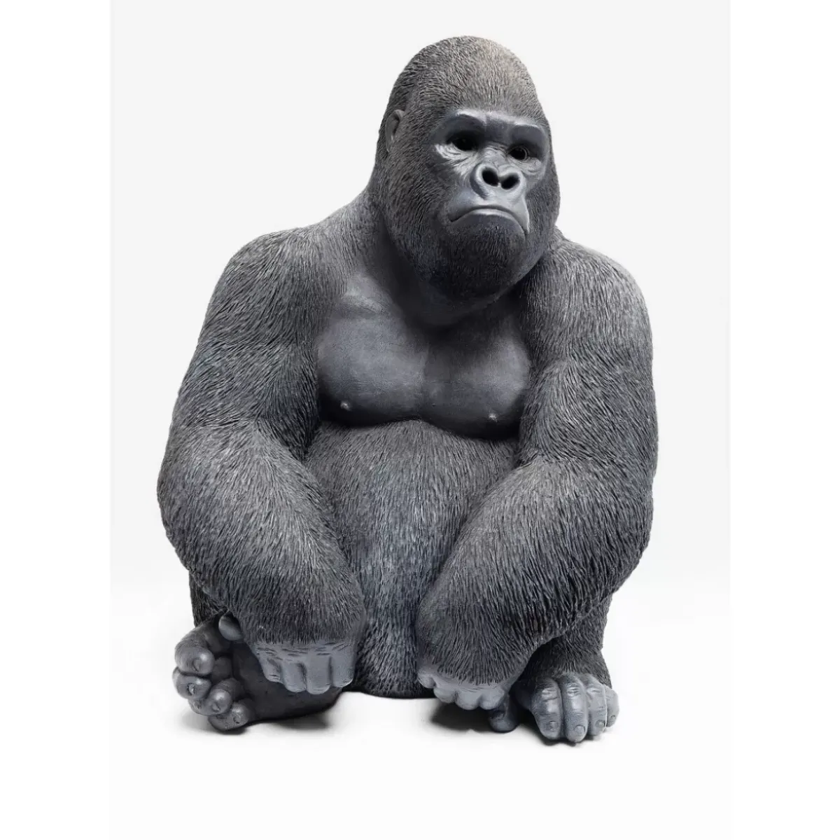 KARE Design Deko Objekt Monkey Gorilla Side Medium Schwarz- Deko & Geschenkartikel
