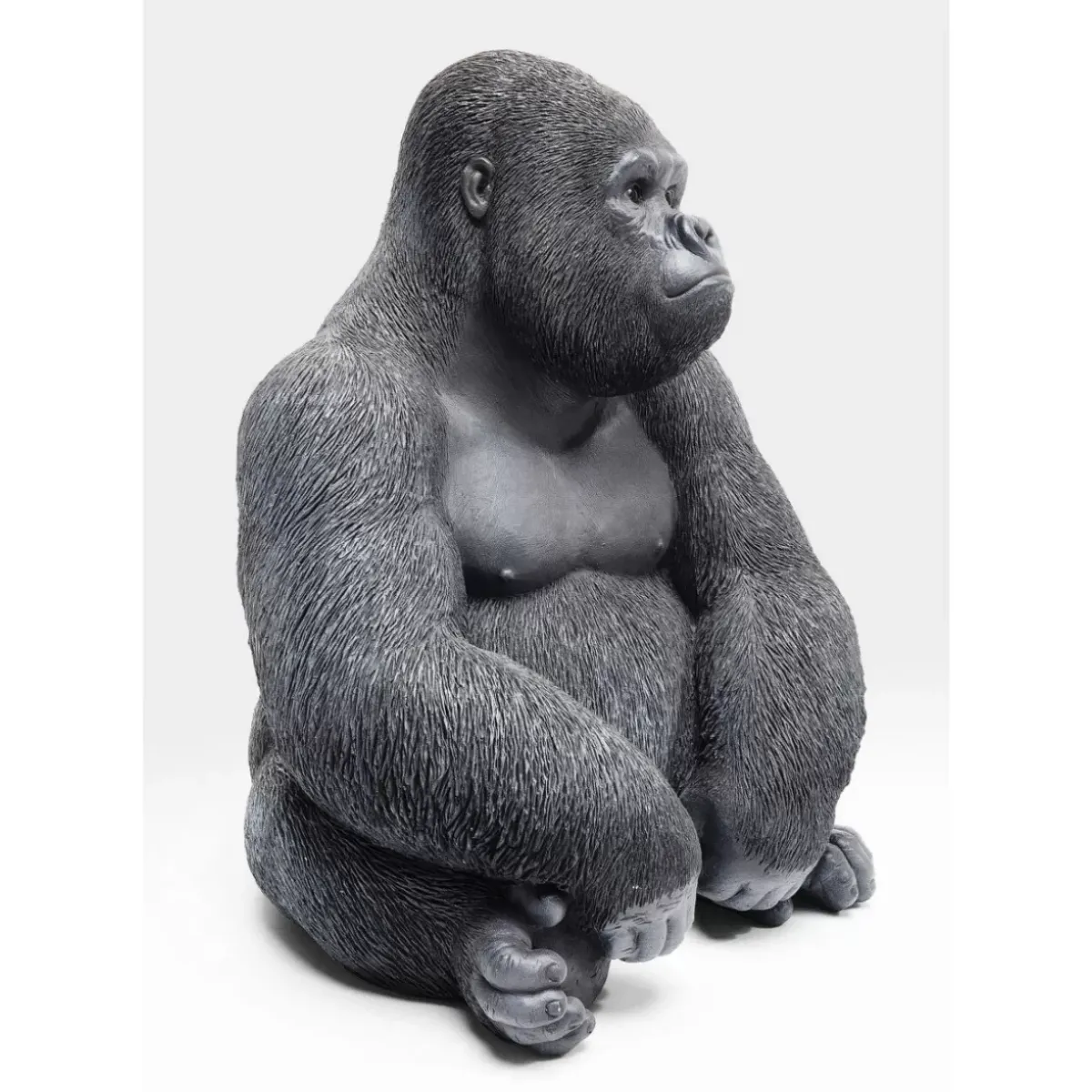 KARE Design Deko Objekt Monkey Gorilla Side Medium Schwarz- Deko & Geschenkartikel