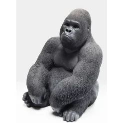 KARE Design Deko Objekt Monkey Gorilla Side Medium Schwarz- Deko & Geschenkartikel