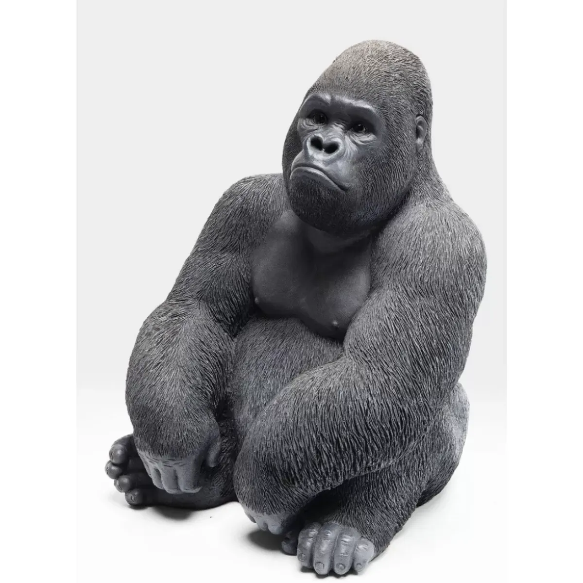 KARE Design Deko Objekt Monkey Gorilla Side Medium Schwarz- Deko & Geschenkartikel