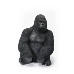 KARE Design Deko Objekt Monkey Gorilla Side Medium Schwarz- Deko & Geschenkartikel