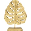 KARE Design Deko Objekt Monstera Leaf Gold 26Cm- Deko & Geschenkartikel