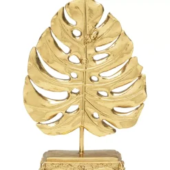 KARE Design Deko Objekt Monstera Leaf Gold 26Cm- Deko & Geschenkartikel